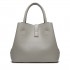 E1816- Miss Lulu Locked Bucket Hobo handbags Grey
